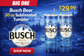 Busch Beer – 20 oz Sublimated Straight Tumbler