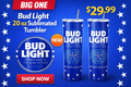 Bud Light 20 oz Sublimated Tumbler